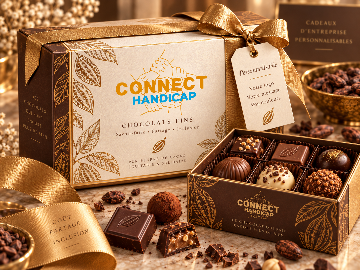Coffrets et ballotins de chocolats fins